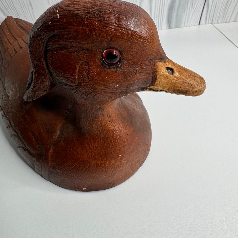 Handcrafted 12" Wooden Duck  1983 Don Eisenschenk #119 Vintage Minneapolis, MN - Picture 4 of 8